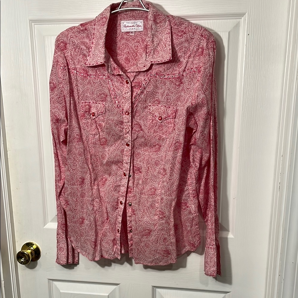 Panhandle Slim Pink Paisley Button Down Shirt